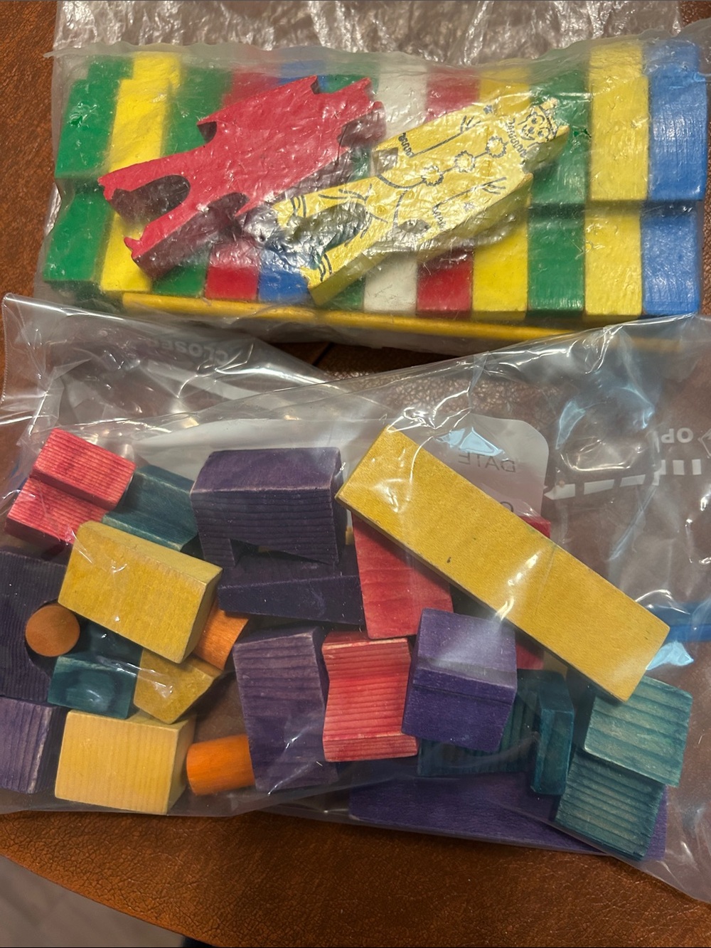 Multicolor Wooden Building Blocks Set for Kids